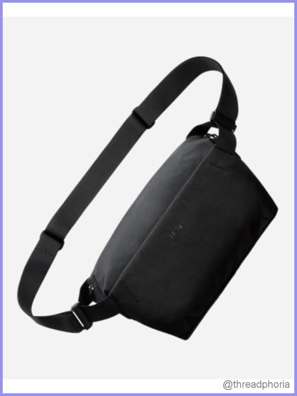 9L Recycled Nylon Ripstop Crossbody Sling Bag Adjustable Strap